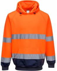 Two-Tone Hooded Sweatshirt, Hi Vis