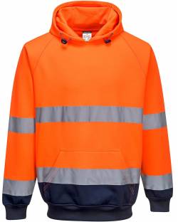 Two-Tone Hooded Sweatshirt, Hi Vis