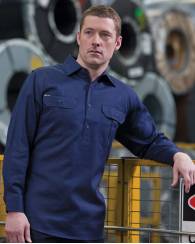 190G Closed Front Work Shirt, Long Sleeved