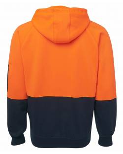 Full Zip Hi Vis Hoodie, 80/20 Poly/Cotton Full Zip Hi Vis Hoodie, 80/20 Poly/Cotton