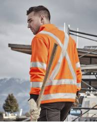 Unisex Hi Vis X Back Rail Jumper