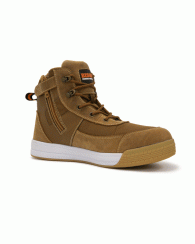 Bison Dune Lace Up Zipped Safety Boot